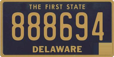 DE license plate 888694
