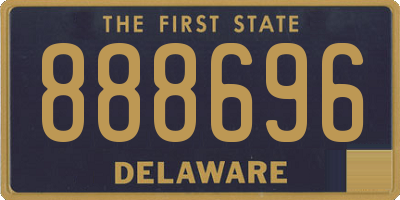 DE license plate 888696