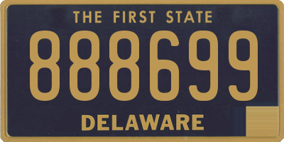 DE license plate 888699