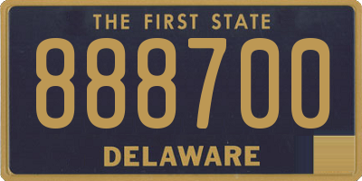 DE license plate 888700