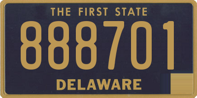 DE license plate 888701