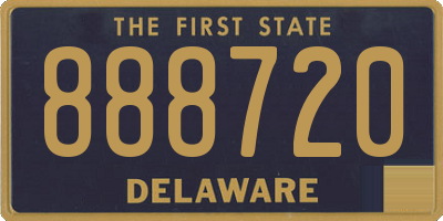 DE license plate 888720
