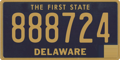 DE license plate 888724