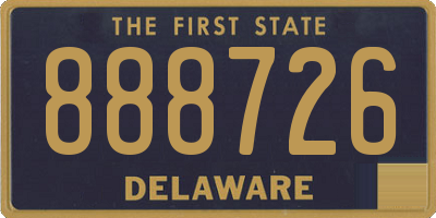 DE license plate 888726
