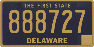 DE license plate 888727