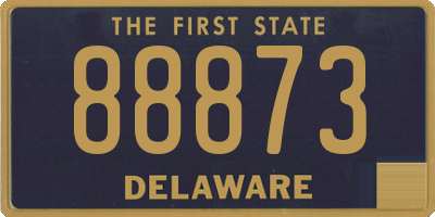 DE license plate 88873