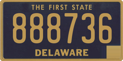 DE license plate 888736