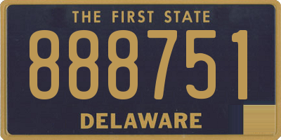 DE license plate 888751
