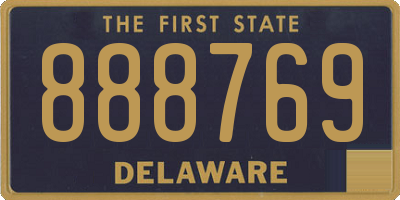 DE license plate 888769