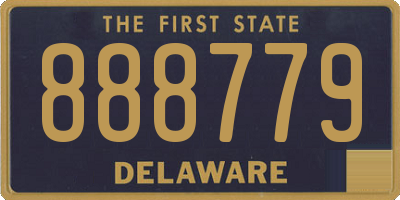 DE license plate 888779