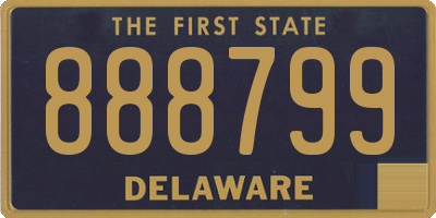 DE license plate 888799