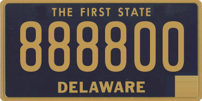DE license plate 888800