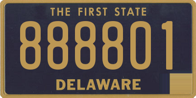 DE license plate 888801