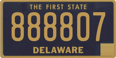 DE license plate 888807