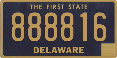 DE license plate 888816