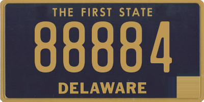 DE license plate 88884