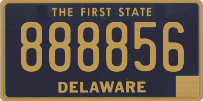 DE license plate 888856