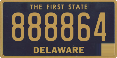 DE license plate 888864