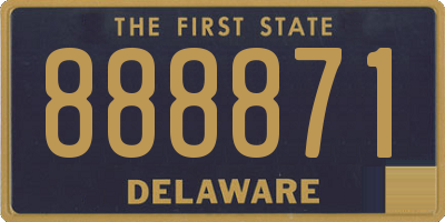 DE license plate 888871
