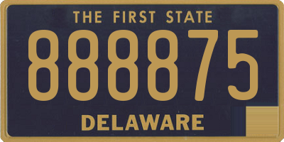 DE license plate 888875