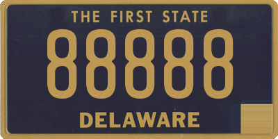 DE license plate 88888