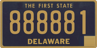 DE license plate 888881