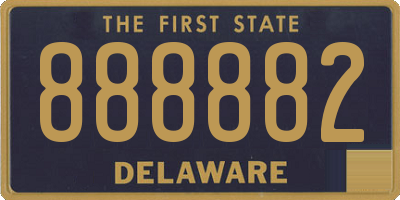 DE license plate 888882