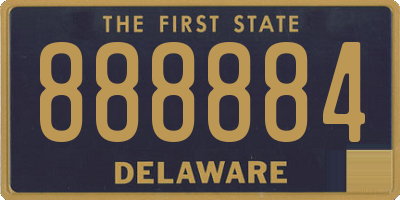 DE license plate 888884