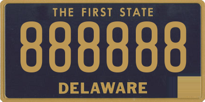 DE license plate 888888