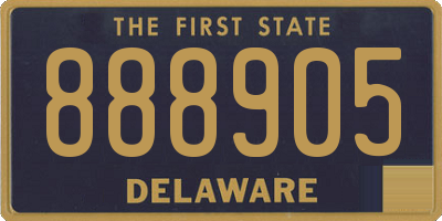 DE license plate 888905