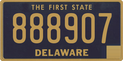 DE license plate 888907