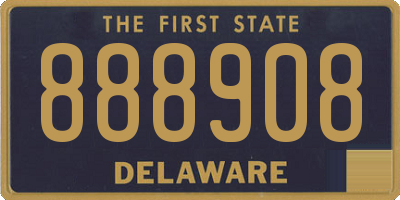 DE license plate 888908