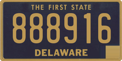 DE license plate 888916