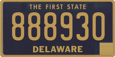 DE license plate 888930