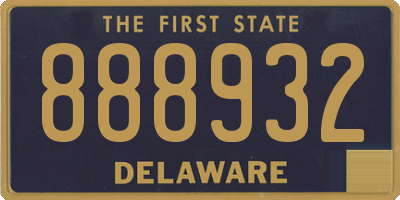 DE license plate 888932