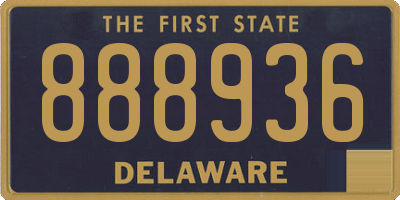 DE license plate 888936
