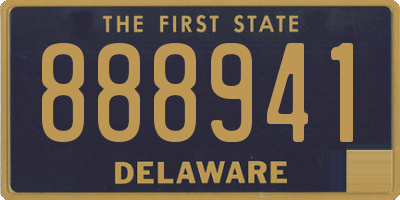 DE license plate 888941