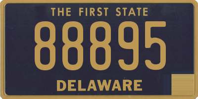 DE license plate 88895