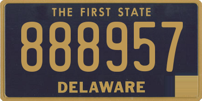 DE license plate 888957