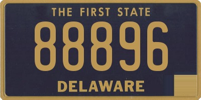 DE license plate 88896