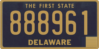 DE license plate 888961