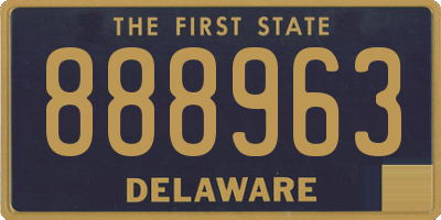 DE license plate 888963