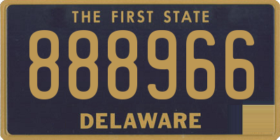 DE license plate 888966