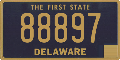 DE license plate 88897