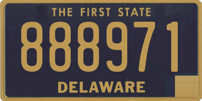 DE license plate 888971