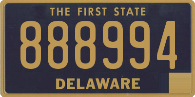 DE license plate 888994