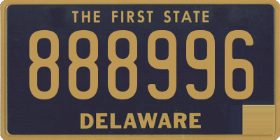 DE license plate 888996