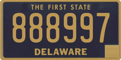 DE license plate 888997