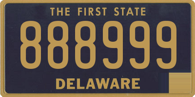 DE license plate 888999