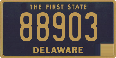 DE license plate 88903